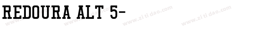 Redoura Alt 5字体转换